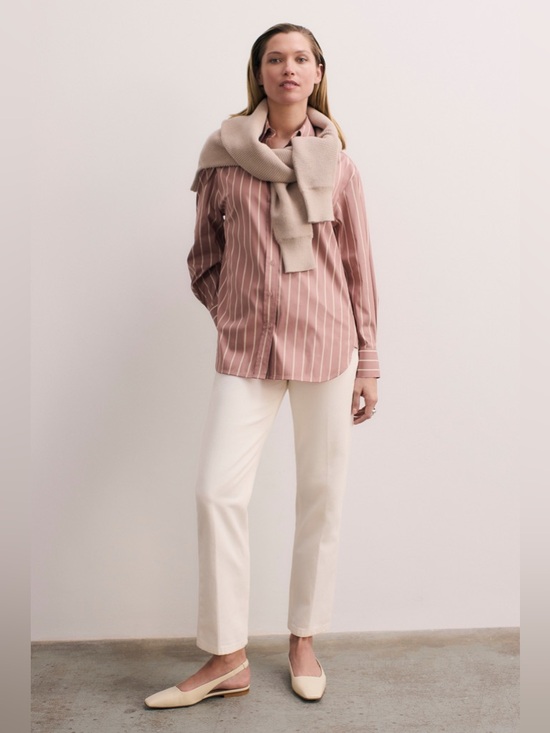 The Fold Pants - Fold Women's Cream Cropped Pants